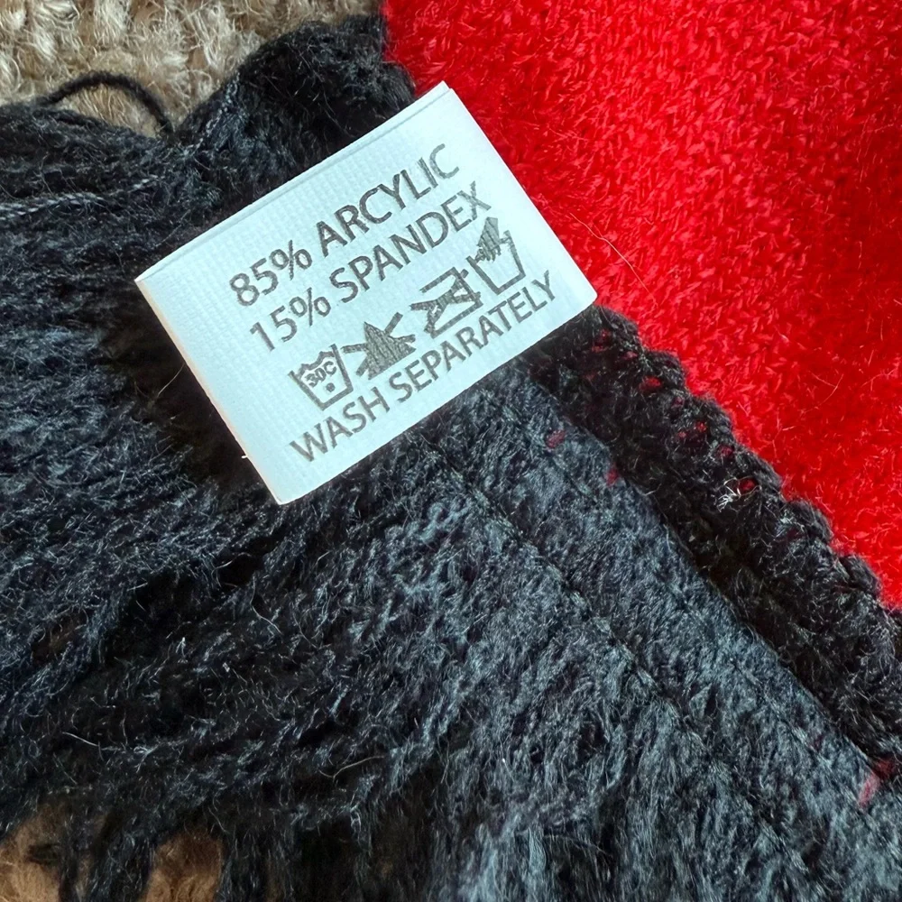 archie mcphee krampus spirit scarf red black devil demon horror movie